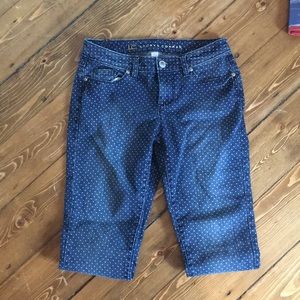 LC Lauren Conrad Polka Dot Ankle Jeans